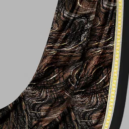 Simmu Floral Printed Pure Cotton Unstitched Dress Material image 3