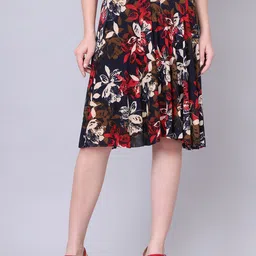 GRACIT Printed Flared Knee Length Skirts-picture-38