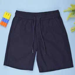 V-Mart Boys Solid Mid-Rise Regular Fit Shorts-image-98