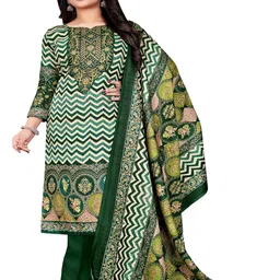 DRAVINAM Trends Chevron Printed Unstitched Dress Material-picture-37