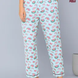 ETC Women Pack Of 2 Conversational Printed Mid-Rise Lounge Pants-picture-39