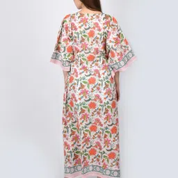 Fabric Venue Floral Print Flared Sleeve Kaftan Maxi Dress image 5