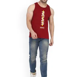 SLOWLORIS Pack Of 2 Graphic Printed Combed Cotton Gym Vests image 2