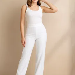 NU CLOTHS Women Relaxed Regular Fit High-Rise Pleated Trousers-picture-28