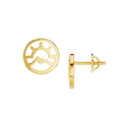 KISNA DIAMOND AND GOLD JEWELLERY 18Kt Mountain Sunrise Earrings image 4