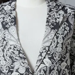 Cloth Haus India Women Self Designed Notched Lapel Single-Breasted Longline Overcoat image 3