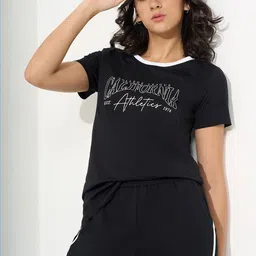 Ajile by Pantaloons Women Typography Printed T-shirt-image-80