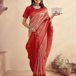 Anouk Woven Design Zari Art Silk Saree-picture-47