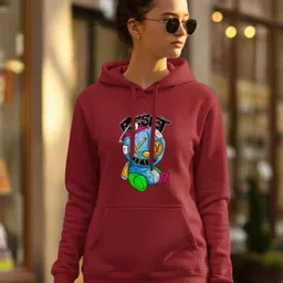 Dagcros Girls Graphic Printed Hooded Sweatshirt-image-55