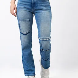 SPYKAR Women Slim Fit Mildly Distressed Heavy Fade Jeans-image-55