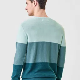 Snitch Men Colourblocked Pullover image 3