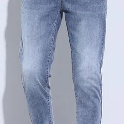 StyleCast Men Regular Fit Mid-Rise Slash Knee Light Fade Stretchable Jeans image 5