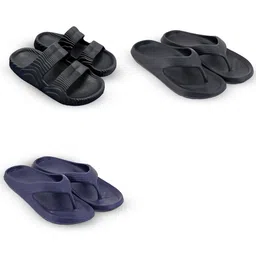 Feel alive Men Pack of 3 Lightweight Flip Flops-picture-35