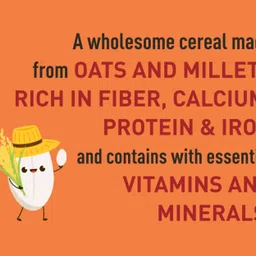 baby qako Oats & Millets Porridge Mix / No Preservatives | Multigrain Blend Oats Cereal image 5