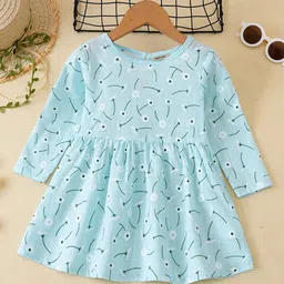 INCLUD Girls Dandelions Floral Printed Fit & Flare Dress-picture-32