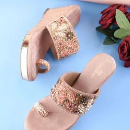 pelle albero Women Embellished Wedge Heel Sandals-picture-28