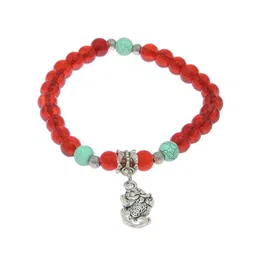 SANAA CREATIONS Unisex Artificial Stones Studdsed Antique Elasticated Bracelet-image-71