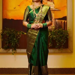 AVANTIKA FASHION Woven Design Zari Art Silk Heavy Work Kanjeevaram Saree-image-76