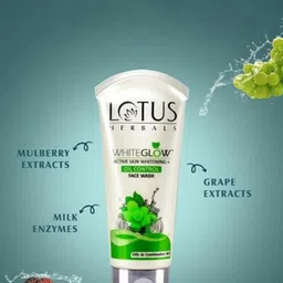 Lotus Herbals Set Of Whiteglow Oil Control Face Wash & Oatmeal Scrub - 100 g Each image 4