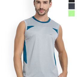 FTX Pack Of 4 Color Blocked Round Neck Gym Vests 709-2_709-6_709-12_709-16-S-picture-32
