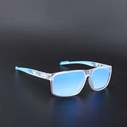 Voyage Unisex Wayfarer Polarized Sunglasses Blue Lens Transparent Frame 83129PMG6787Z image 2