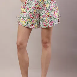 ARJ FASHION Women Floral Printed Shorts-image-2