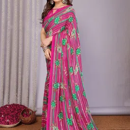 Moda Rapido Floral Printed Saree image 2