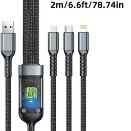 CP TRENDING Type C 1 m 11.Cotten-3 in 1 image 2