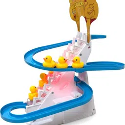 funbazaar Automatic Duckling Race Track Toy with Music and LED Lights (Battery Operated) image 2