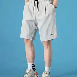 karwa Pack of 2 Solid Men Black, Grey Sports Shorts image 3