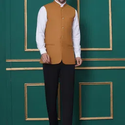 favoroski Solid Men Waistcoat image 3