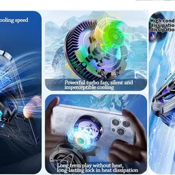 PAPLAJ ENTERPRISES NEW_Mobile Cooler For Gaming Gaming Cooler With Digital Display 1 Fan Ergonomic Cooling Pad with Adjustable Height image 5