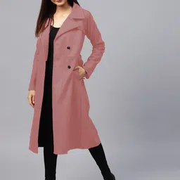 athena Wool Solid Coat For Women image 3