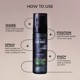 aromahpure Car Mist |Temptation- Cherry, Lemon, Vanilla, Grove- Galbanam, Bergamot, Musk Car Freshener Spray image 4