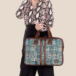 zebco bags Women's Shoulder Messenger Handbag Up to 15.6" Laptop Bag -Blue Ocean Messenger Bag-picture-15