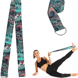 Back Stretching Belt for Yoga Polyester Yoga Strap-image-0