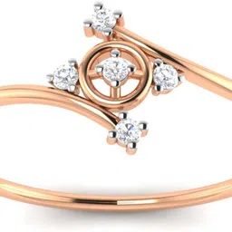 avsar Janavi 14kt Cubic Zirconia Rose Gold ring-image-37