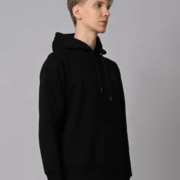 killer Men Full Sleeve Solid Hooded Sweatshirt image 4