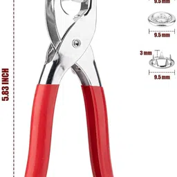 kavrul Snap Buttons Kit- 9.5mm Metal Fasteners with Hand Pliers Tool Sewing kit Metal Buttons image 3