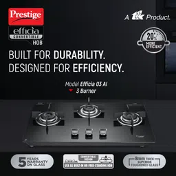 prestige Efficia 03 AI Glass Automatic Hob image 2
