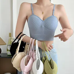 mrs queen Pack of 2 Women Sports Lightly Padded Bra-picture-34