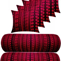 gkm Microfibre Geometric Bolster Pack of 7-picture-14