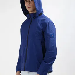 Tommy Hilfiger Embroidered Logo Regular Fit Nylon Jacket Printed Men Wind Cheater image 4