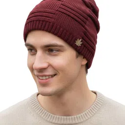iSWEVEN Unisex Woollen Beanie image 3