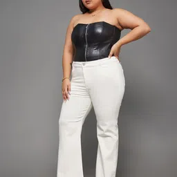 Miss Chase A+ Women Bootcut High-Rise Stretchable Jeans image 2