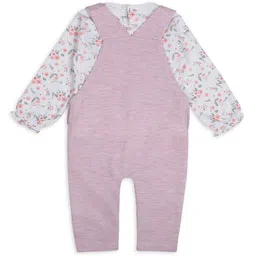 MeeMee Kids Unisex Self Design Printed Cotton Dungaree With T-Shirt image 5