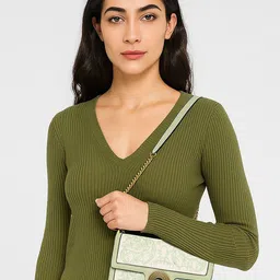 ESBEDA Floral Embroidered Swagger Sling Bag-image-2