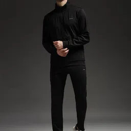 FCK GOLD Men Mock Collar Mid Rise Tracksuits-picture-15