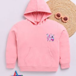 Here&Now X Game Begins Kids Girls Printed Hooded Sweatshirt-picture-19