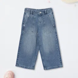 max Girls Regular Fit Mid-Rise Light Fade Cropped Jeans-picture-14